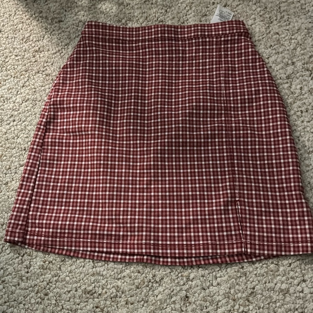 Holister plaid mini skirt